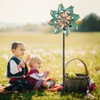 VEWOGARDEN Double Blade Wind Spinners Outdoor Small Garden Decorations, Rustproof