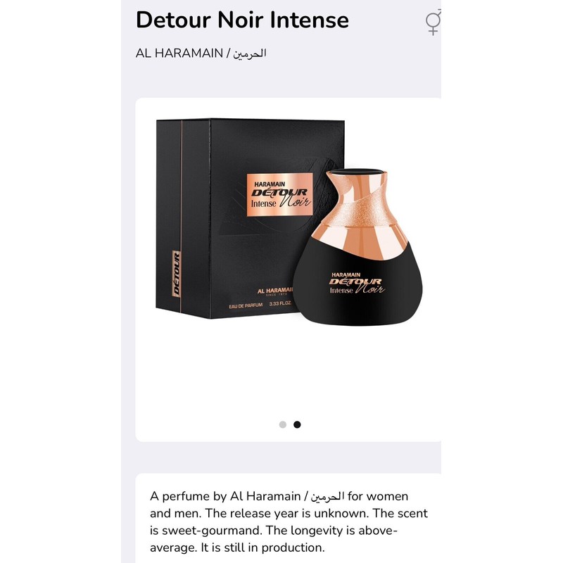 Al Haramain Detour Noir Intense Parfum Al Haramain Niche High-End