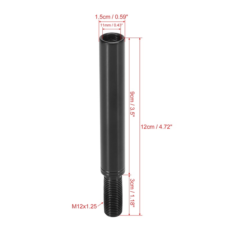 X AUTOHAUX Shift Knob Extension Shift Knob Extension Gear Shift