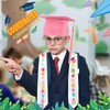BOARDFEB 2 Pcs Kindergarten Graduation Cap and Stole, 2024 Preschool