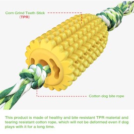 Furever Dog Chew Toys, Puppy Toothbrush Toys, Teething Cleaning Dental Rope Toys for Aggressive Chewers for Small Medium Large Dogs Breed