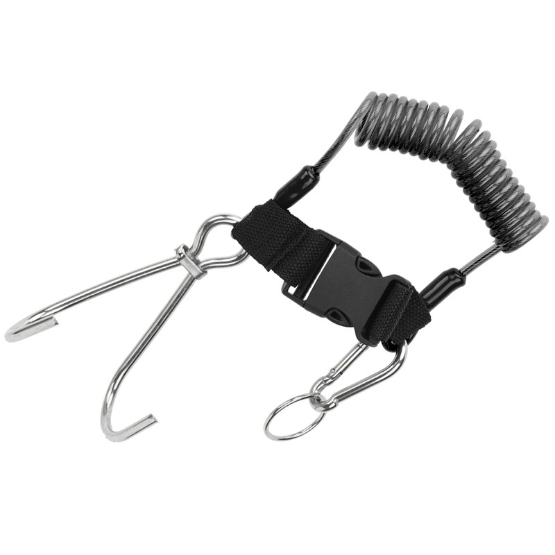 Stainless Steel Marine Sports Reef Double Hook with Spring Rope