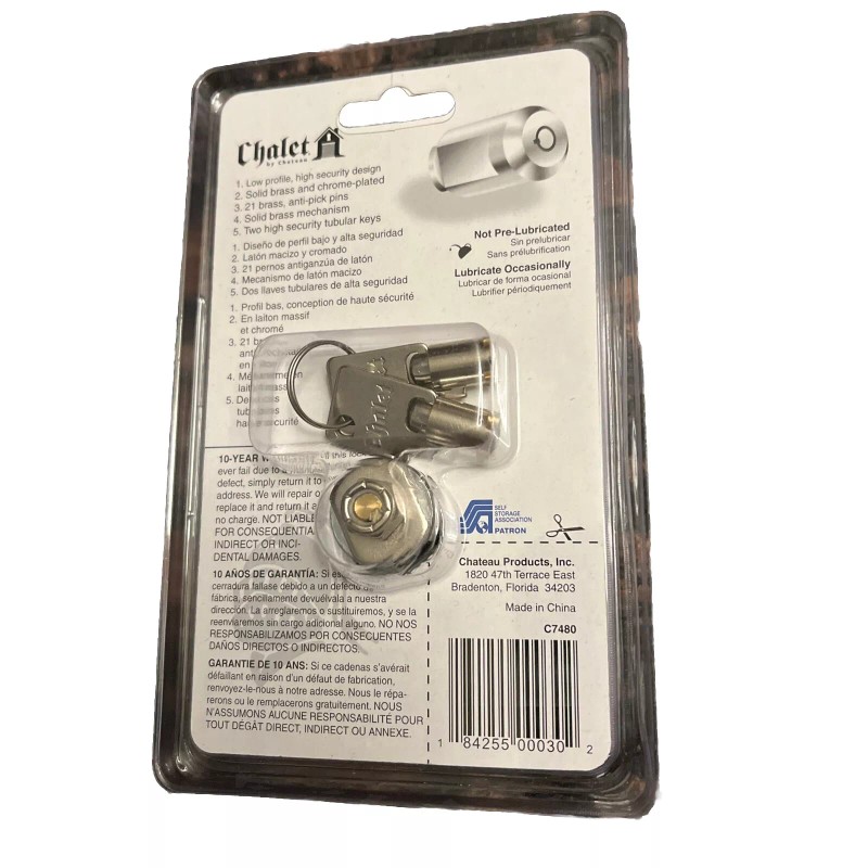 Chalet by chateau X10 Chalet Cylinder Lock Designed For High