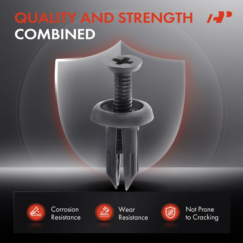 A-Premium 50PCS Nylon Retainer Clip Fasteners Compatible with Toyota Camry