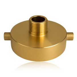 Fire Hydrant Hose Adapter 2-1/2" NST(NH) Female x 3/4" GHT Male Brass for Fire Hose or Pipes with Pin Lug Garden Hose Adapter