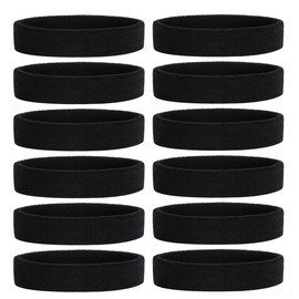 ONUPGO Sweatband Headbands for Men & Women -12PCS Sports Headbands Moisture Wicking Athletic Cotton Terry Cloth Head Band 7.88" x 2.16"