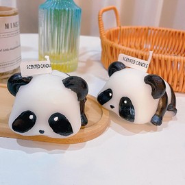 Panda Shaped Scented Candle,100G Cute Animal Aroma Soy Wax Decorative Art Candle for Table Photo Prop Birthday,Prefect Gift for Home Decor Meditation Stress Relief Mood Boosting