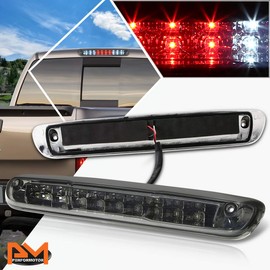 Compatible with Chevy Silverado/GMC Sierra 07-13 Full LED 3RD Tail Brake Light with Cargo Lamp Bar Smoked