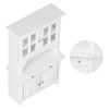 1:12 Dollhouse Cabinet Wooden Simulated Miniature Kitchen Furniture Decoration AccessoriesWhite