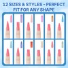 AMiLHiTon 288 formas de uñas dobles para gel constructor y
