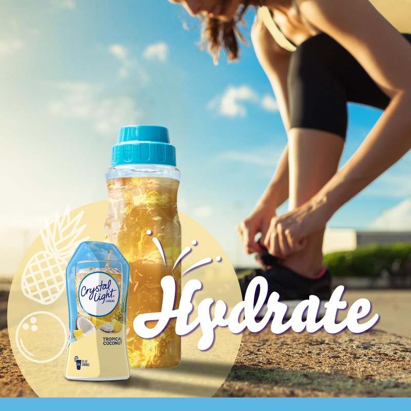 Crystal Light Liquid Tropical Coconut Naturally Flavored Drink Mix, 1.62