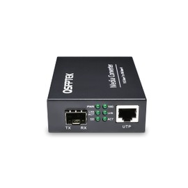 10G SFP+ to RJ-45 Media Coverter, 10 Gbps Gigabit Copper UTP Ethernet Fiber Optic Converter, Unmanaged 1x 100M/1G/2.5G/5G/10GBase-T RJ45 to 1x 10GBase-X SFP+ Slot, Support 10G SR/LR SFP Module