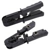 Ratcheting Modular Data Cable Crimper Wire Stripper Cutter 4P 6P