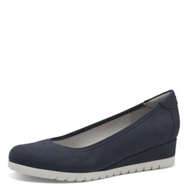 s.Oliver Women's Wedge Pumps with Wedge Heel, Elegant, Blue (Navy), 38 EU, navy