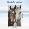 VANZEV Horse Lovers Beach Towel 31inx51in, Brown and White Horse