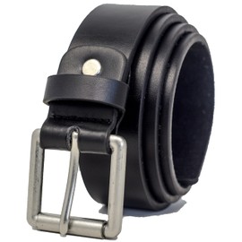 Ossi Mens 34mm Smart Casual Jeans Belt - Black Small