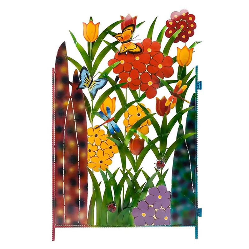 Garden Fence Border Iron Flower Decorative Garden Fencing Panel for