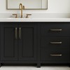 QOGRISUN 4 Pack Solid Brass Cabinet Pulls, Aged Brass Drawer