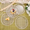 WELLIFE Clear Party Plates 9 Inch -150 Count Plastic Plates