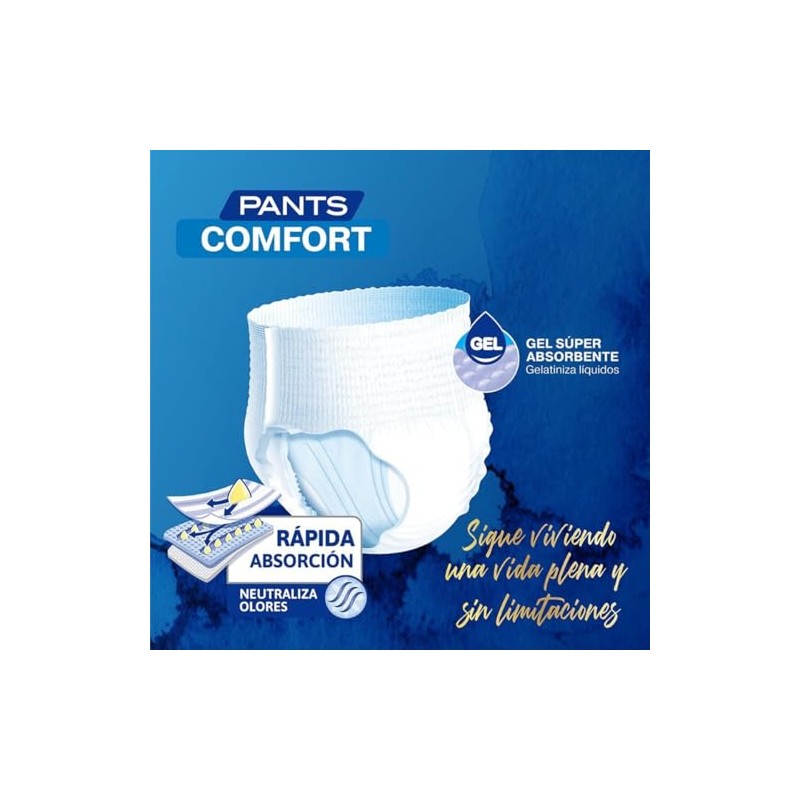 TENA Pants Comfort, Ropa interior desechable, Talla M 13 piezas
