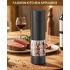 CIRCLE JOY Rechargeable Electric Pepper Grinder, Salt Grinder Pepper Mill