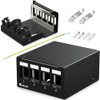 Enmane 4 Port Patch Panel Blank Keystone Patch Panel UTP&STP