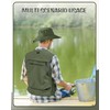 Shihanee 2 Pcs Fishing Vest and Hat for Men Multi