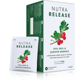 NUTRARELEASE - Water Retention Tea | Bloated Stomach Tea - Natural Diuretic For Water Balance - Includes Dandelion Root & Bearberry - 120 Enveloped Tea Bags - by Nutra Tea - Herbal Tea - (6 Pack)