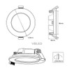 VBLED® 7 W LED Recessed Ceiling Light Extra Flat 30