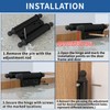 TamBee 4inch Double Action Hinge Saloon Door Hinges Swinging Door