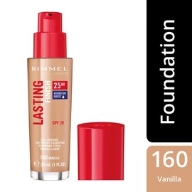 Rimmel Lasting Finish Foundation 160 vanilla 30ml SPF20 lasts 25 hours / 림멜 래스팅 피니쉬 파운데이션 160 vanilla 30ml SPF20 25시간 지속