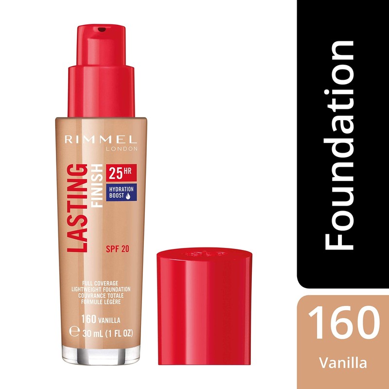 Rimmel Lasting Finish Foundation 160 vanilla 30ml SPF20 lasts 25