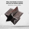 4 Pcs Leather Cutting Dies, Star Shape Alloy Steel Hollow