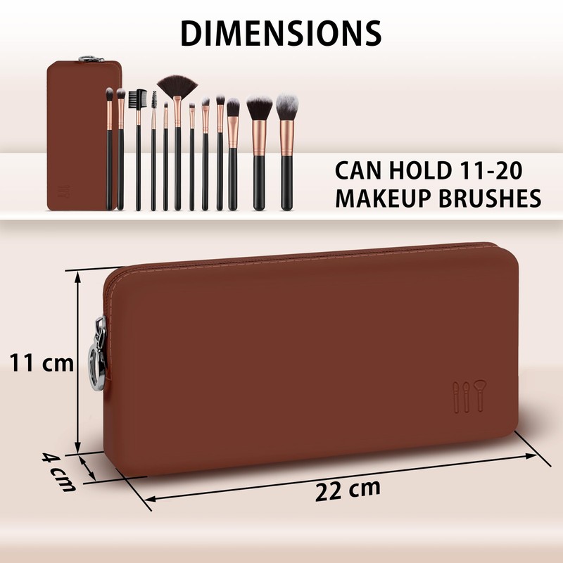 HomeGadget Makeup Brush Bag for Travel [ 22 x 11