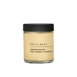 Mascarilla de Arcilla Antiedad con Caléndula, Oro y Ácido Hialurónico para Todo Tipo de Piel, Aroma Fresco y Relajante, 65 ML.