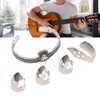 Guitar Pick Set with Alloy Bracelet Stainless Steel Finger Thumb