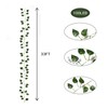 33 Ft Vine with Eucalyptus Leaf Lights Battery Operated, 8