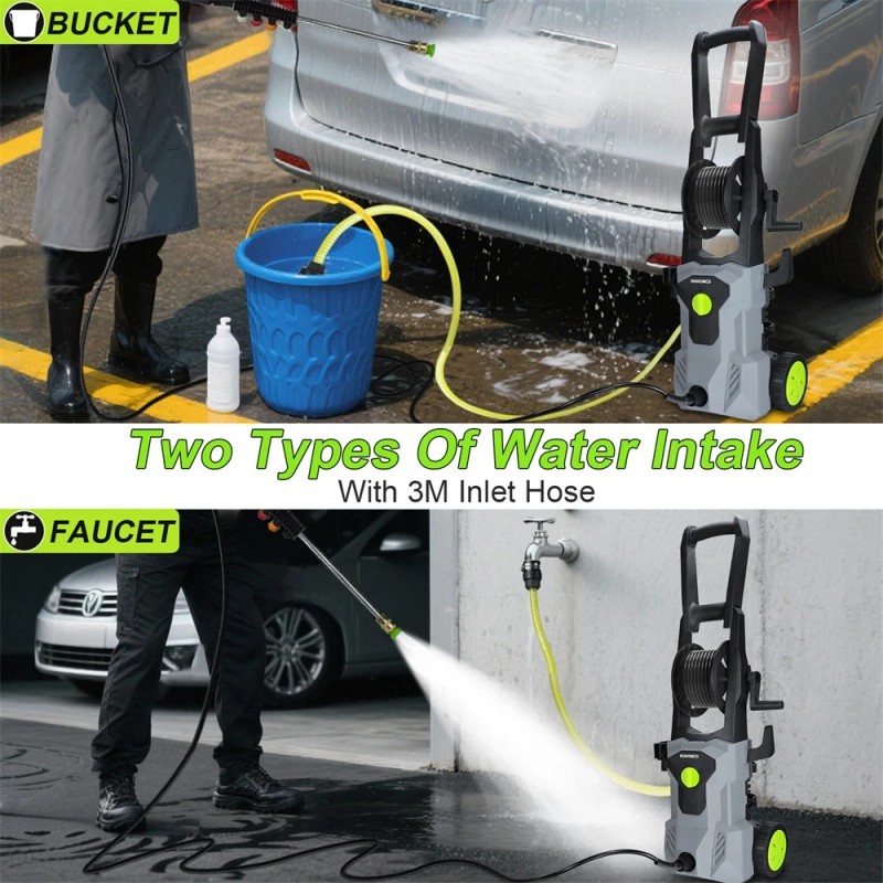 HUHONCO 5000 PSI Electric Pressure Washer High Pressure Washer Portable