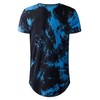 LETAOTAO Camisetas grandes y altas para hombre, teñido anudado, 100%
