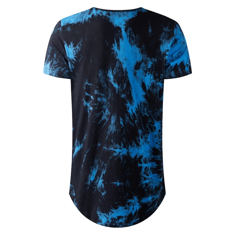 LETAOTAO Camisetas grandes y altas para hombre, teñido anudado, 100%
