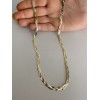 Handmade 925 Silver Tri-Color Yellow Rose Gold Plated Twisted Braided