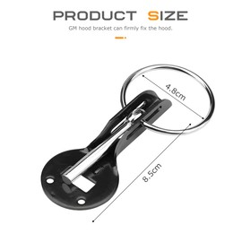 Flaconi Hood Pins Kit for Car,Universal Aluminum Vehicle Hood Pins,Hood Pin Kit,Locking Hood Pin,Locking Hood Catch Kit,Locking Hood Pins Key Kit,Suitable for Most Racing Cars and Sports Cars