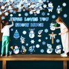 Zonon 114 Pcs Winter Bulletin Board Decorations Christmas Christian Tree