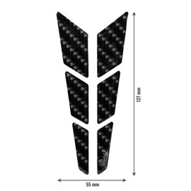 BIKE-label 910074 Decorative Protector Sticker 3D Sticker Carbon Look Scratch Protection