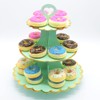 Timkumon 3-Tier Cardboard Cupcake Stand, Disposable Cupcake Display Tower Stand