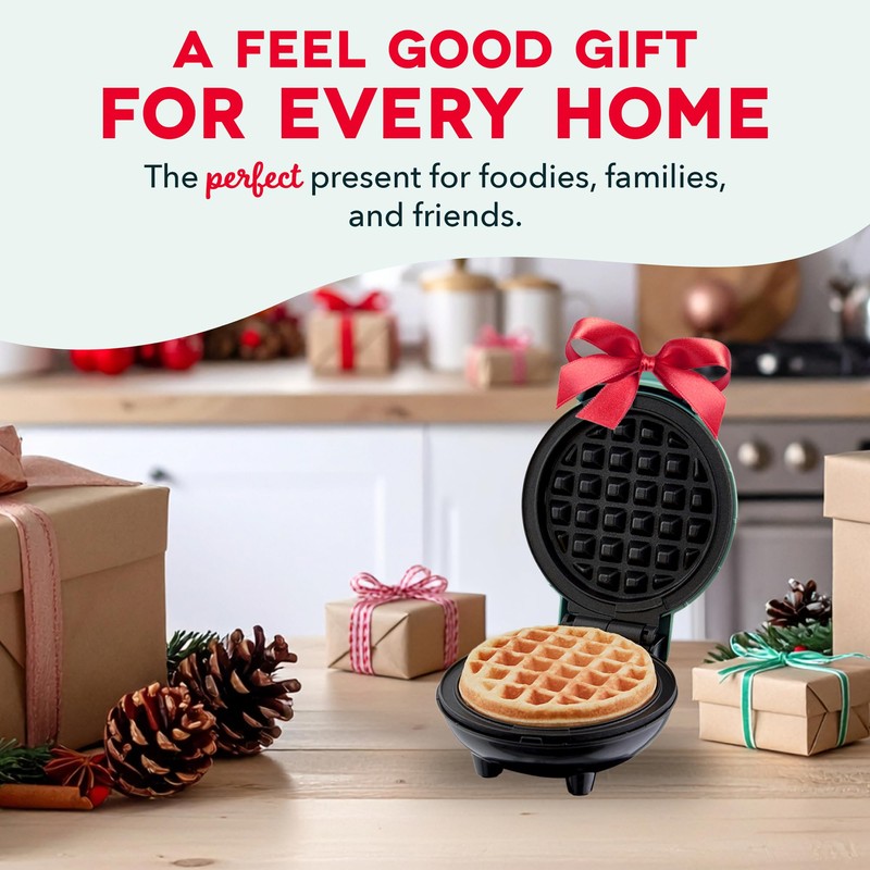 DASH Mini Waffle Maker - 4” Waffle Mold, Nonstick Waffle