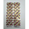 Jamberry Nail Wraps Basket Weave Full Sheet (multicolor metallic Chevron)