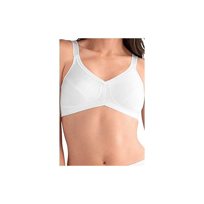 Amoena womens Rita Wire-free With Coolmaxa Pockets Bra, White, 44-46