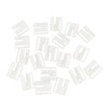 100 set Craft Plastic White Tape Closure Hook & Clasp