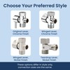 LUXE Bidet 7/8" x 7/8" x 1/2" Shut-Off Valve T-Adapter
